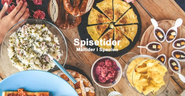 Spisetider i Spanien